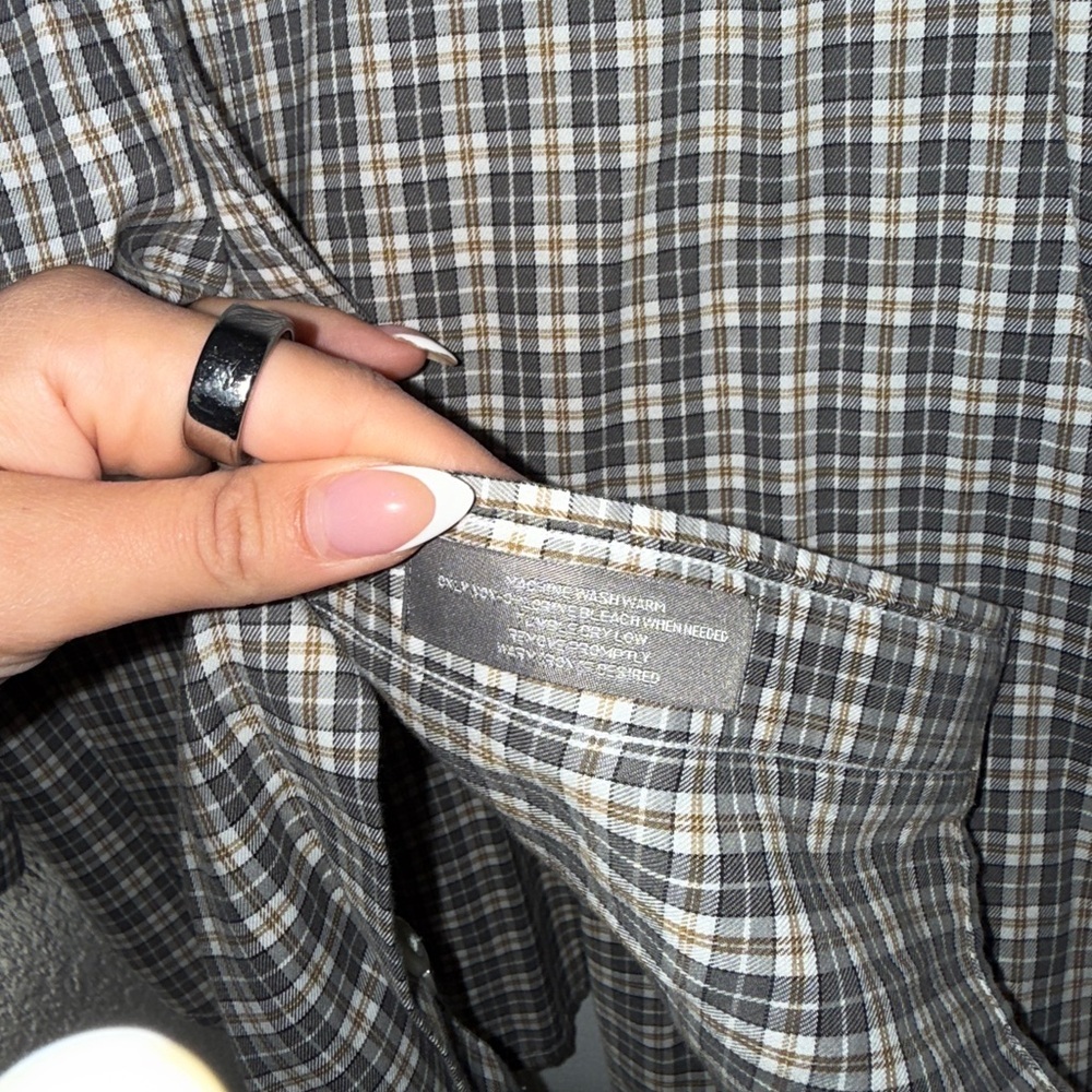 Eddie Bauer Green Casual Button Down Shirt - Picture 4 of 6